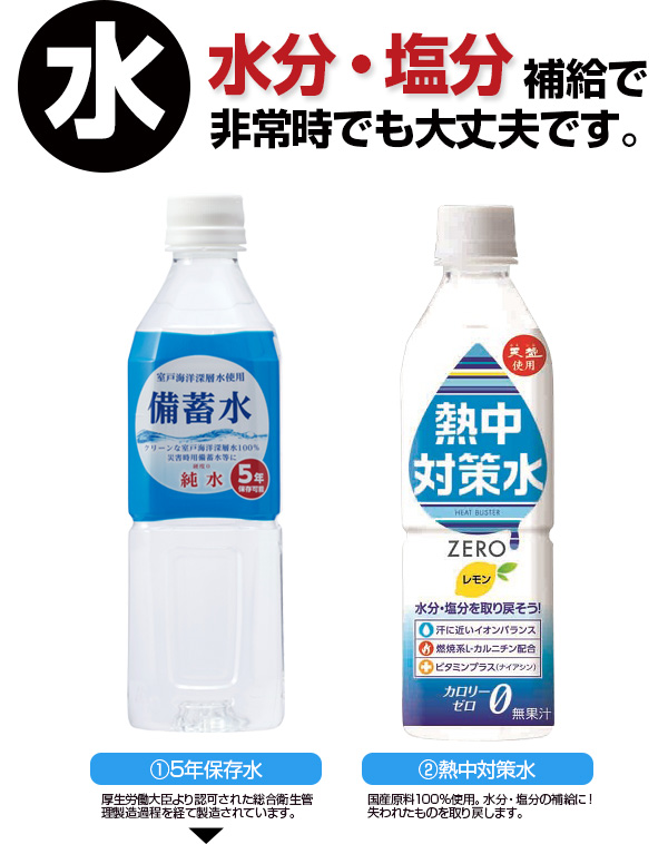 熱中対策キット(スケルトンバッグ/15点セット)