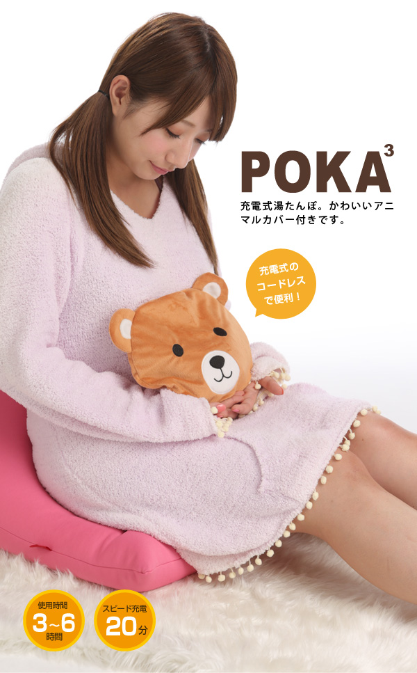 アニマル充電式湯たんぽPOKA3