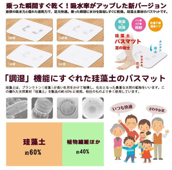 珪藻土バスマット