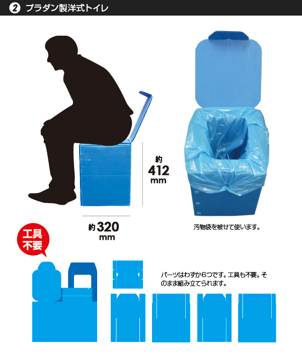 カプセルテント防災トイレ3点セット